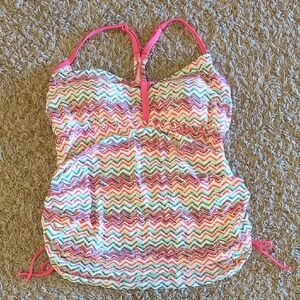 💲 Isabel Maternity by Ingrid & Isabel Pink Patterned Tankini Top